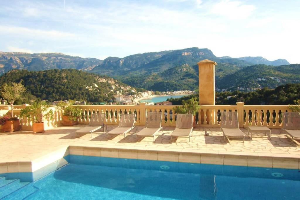 Apartamento Gran Terraza Privada Y Vistas Al Mar Port De Soller Exterior photo